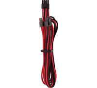Corsair Cavi Protetti Singolarmente con Guaina PCIe (Connettore Singolo) Type 4 Gen 4 Premium - Rosso/Nero