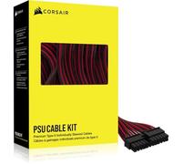 Corsair Cavi PSU di tipo 5 con guaina singola, kit di avviamento, nero e rosso -