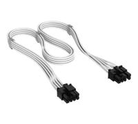 CORSAIR Cavo PCIe Elite Premium rivestito singolarmente 8 pin (6+2) Type 4, bianco