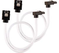 Corsair Cavo SATA Schermato Premium - SATA 6Gbps 30 cm, Connettore a 90°,Bianco