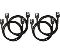 Corsair Cavo SATA Schermato Premium - SATA 6Gbps 60 cm, Nero (Confezione da 2)