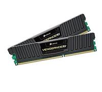 Corsair CML16GX3M2A1600C9 Vengeance Kit di Memoria da 16 GB, 2x8 GB, DDR3, 1600 MHz, CL9, Basso Profilo, Nero