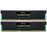 Corsair CML8GX3M2A1600C9 Vengeance Kit di Memoria da 8 GB (2x4 GB), DDR3, 1600 MHz, CL9, Basso Profilo, Nero