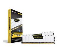 Corsair Corsair CMK16GX4M2B3000C15W Vengeance LPX Kit di Memoria RAM da 16 GB, DDR4, 3000 MHz, CL15, Bianco, Nero, 2 x 8 GB