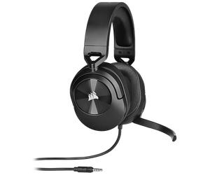 CORSAIR Cuffia gaming cablata con microfono HS55 STEREO - Carbonio (EU)