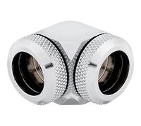 Corsair Racro 14 mm 90° Hydro X Series XF rigido, confezione da 2 unità, cromato