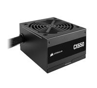 CORSAIR CX650 ATX 650W Alimentazione - Certificazione 80 PLUS Bronze - Bassa Rumorosità - Cavi con Guaina - Non Modulare - EU - Nero