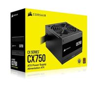 Corsair CX750 80 Plus Bronzo non Modulare a basso rumore ATX 750 W Alimentatore - Regno Unito - Nero
