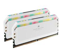 CORSAIR DOMINATOR® PLATINUM RGB 32GB (2x16GB) DDR5 DRAM Up To 6200MT/s CL36 Memory Kit - White