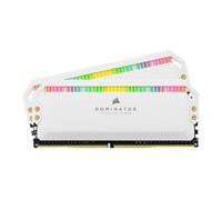 CORSAIR DOMINATOR PLATINUM RGB DDR5 RAM 64GB (2x32GB) 5200MHz CL40 Intel XMP - Bianco