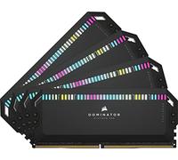 CORSAIR DOMINATOR PLATINUM RGB DDR5 RAM 64GB (4x16GB) 6600MHz CL32 Intel XMP Compatibile iCUE Memoria per Computer - Nero (CMT64GX5M4B6600C32)