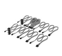CORSAIR Elite Premium Type 4 Kit Professionale di cavi PSU con Guaina Individuale - Guaina in paracord a tripla maglia, compatibile con PSU Corsair Type 4 - Nero/Bianco