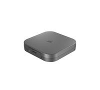 CORSAIR EX400U 4TB USB4 Esterno Portatile USB Type-C SSD - USB4, Connessioni USB 3.2 Gen2 2x2, Fino a 40Gbps, Plug-and-Play, MagSafe, Include un Cavo da USB-C a USB-C - Windows PC, iOS Mac - Grigio