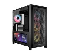 CORSAIR FRAME 4000D LCD RS ARGB Case PC ATX Mid-Tower Modulare - Touchscreen LCD XENEON EDGE, Sistema di Montaggio Ventole InfiniRail, 4 Ventole RS120 ARGB PWM - Nero