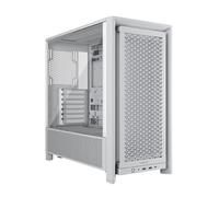 CORSAIR FRAME 4000D Modular Mid-Tower ATX PC Case - Flusso d'aria elevato, sistema di montaggio ventole InfiniRail™, ASUS BTF, MSI Project Zero, Gigabyte Project Stealth - Bianco