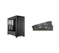 CORSAIR FRAME 4000D Modular Mid-Tower ATX PC Case + VENGEANCE DDR5 32GB (2x16GB) DDR5 6000MHz CL30 AMD EXPO Intel XMP iCUE Memoria Compatibile per Computer - Pacchetto - Nero
