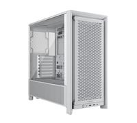 CORSAIR FRAME 4000D RS Case per PC Mid-Tower Modulare ad Alto Flusso D'aria - 3x Ventole CORSAIR RS - Sistema di Montaggio Ventole InfiniRail™ - Compatibile con Radiatori Multipli da 360 mm - Bianco
