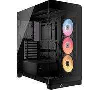 CORSAIR FRAME 4500X RS-R ARGB Case Mid-Tower per PC con Vetro Panoramico - Sistema di Montaggio InfiniRail, Adatto a Due Radiatori da 360 mm, GPU Anti-Sag, Include 3 Ventole RS120R - Nero