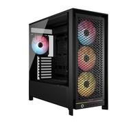 CORSAIR FRAME 5000D RS ARGB Modulare Flusso d'aria Elevato Mid-Tower PC Case - 4x Ventole RS Preinstallate, Sistema di Montaggio Delle Ventole InfiniRail, Scheda Madre a Connettore Inverso - Nero