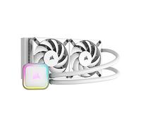 Kit di raffreddamento a liquido Corsair iCUE H100i RGB ELITE 240 mm bianco
