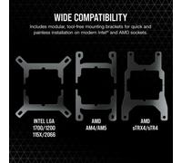 Corsair H115I Raffreddatore d'aria Nero 1 pz (CORSAIR ICUE H115I RGB ELITE LIQUID) NEW