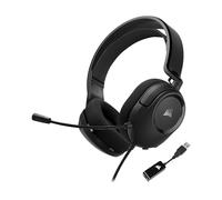 Corsair HS35 Surround v2 - Cuffie da gioco multipiattaforma con cavo, Dolby 7.1, microfono omnidirezionale flessibile, connessione universale da 3,5 mm, PC, Mac, PS5, PS4, Xbox, Nintendo Switch