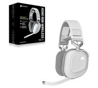 Corsair HS80 RGB Wireless Cuffia Gaming con Microfono Premium con Audio Surround 7.1 - bianco