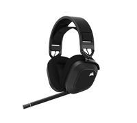 Corsair HS80 RGB WIRELESS Cuffie da Gioco Multipiattaforma - Carbonio | Dolby Atmos, Microfono Omnidirezionale, Compatibile con iCUE, PC, Mac, PS5, PS4