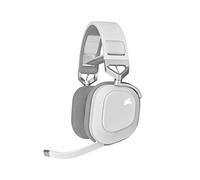 Corsair HS80 RGB Wireless Multipiattaforma Gaming Headset - Dolby Atmos - Design leggero e confortevole - Microfono di qualità broadcast - Compatibile con iCUE - PC, Mac, PS5, PS4 - Bianco