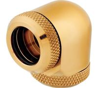 Corsair Hydro X Series XF Hardline a 90 Gradi da 14 mm OD Raccordi, Confezione Doppia (Design a Compressione Hardline a Doppio O-Ring, Facile Montaggio di Tubi Con Diametro di 12 mm) Oro