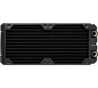 Corsair Hydro X Serie Radiatore Sottile per Raffreddamento a Liquido, Doppi Supporti Ventole da 240 mm, Semplicità di Installazione Struttura di Rame di con Guide delle Viti Delle Ventole, Nero