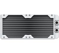 CORSAIR Hydro X Series XR5 da 240 mm V2 Radiatore per Raffreddamento ad Acqua Personalizzato - Compatibile con iCUE LINK - 2 Supporti per Ventole da 120 mm - Filettatura G1/4 di pollice - Bianco