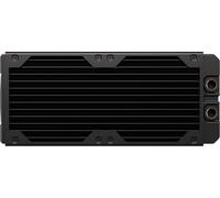 CORSAIR Hydro X Series XR5 da 240 mm V2 Radiatore per Raffreddamento ad Acqua Personalizzato - Compatibile con iCUE LINK - 2 Supporti per Ventole da 120 mm - Filettatura G1/4 di pollice - Nero