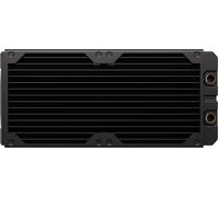 CORSAIR Hydro X Series XR5 da 280 mm V2 Radiatore per Raffreddamento ad Acqua Personalizzato - Compatibile con iCUE LINK - 2 Supporti per Ventole da 140 mm - Filettatura G1/4 di pollice - Nero