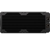 CORSAIR Hydro X Series XR7 da 240 mm V2 Radiatore per Raffreddamento ad Acqua Personalizzato - Compatibile con iCUE LINK - 2 Supporti per Ventole da 120 mm - Filettatura G1/4 di pollice - Nero