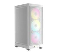 Corsair iCUE 2000D RGB AIRFLOW Mini-ITX PC Case - Fattore di forma Mini-ITX - Pannelli in rete d'acciaio - Supporto GPU a tre slot - 3 ventole AF120 RGB SLIM incluse - iCUE Lighting Node CORE