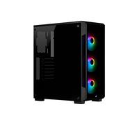 Corsair iCUE 220T RGB, Smart Case Mid-Tower ATX in Vetro Temprato ,Vetro temperato,iCUE 220T RGB,Nero