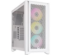 Corsair iCUE 4000D RGB Midi Tower Bianco Corsair iCUE 4000D RGB AIRFLOW Gaming Case w/ Glass Window E-ATX 3x AF120 RGB Fans Hi