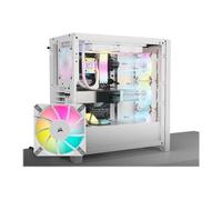 Corsair iCUE 4000D RGB AIRFLOW Vetro temperato USB 3.2 Bianco