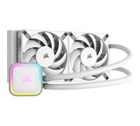 Kit di raffreddamento a liquido Corsair iCUE H100i RGB ELITE 240 mm bianco