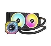 CORSAIR iCUE LINK H100i Raffreddatore CPU LCD a Liquido - 240 mm AIO - Ventole QX120 RGB - Schermo LCD IPS da 2,1" - Adatto a Intel LGA 1700, AMD AM5 - Hub di Sistema iCUE LINK Incluso - Nero