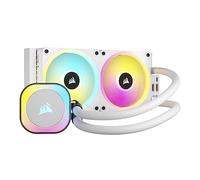 CORSAIR iCUE LINK H100i RGB Dissipatore a Liquido per CPU - AIO da 240 mm - Ventole RGB QX120 - Compatibile con Intel® LGA 1700, AMD® AM5 - Hub di Sistema iCUE LINK Incluso - Bianco