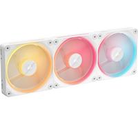 CORSAIR iCUE LINK LX120-R RGB 120mm Ventole PWM Invertite - Kit Tripla Ventola - Basso Rumore, CORSAIR Cuscinetto Magnetico a Cupola, Doppio Anello Luminoso, Viti QuikTurn™, Modalità Zero RPM - Bianco