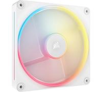 CORSAIR iCUE LINK LX140-R RGB 140mm Ventola Inversa PWM - Ventola Singola - Basso Rumore, CORSAIR Cuscinetto Magnetico a Cupola, Doppio Anello Luminoso, Viti QuikTurn™, Modalità Zero RPM - Bianco
