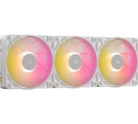 CORSAIR iCUE LINK RX120 MAX RGB 120mm PWM Ventaglio Spessos con iCUE LINK System Hub - Alta Pressione Statica - Cuscinetto Magnetico a Cupola - Confezione Tripla - Bianco