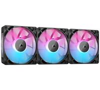 CORSAIR iCUE LINK RX120 RGB 120 mm Ventole PWM con Hub di Sistema iCUE LINK - Cuscinetto a Cupola Magnetica - Confezione Tripla - Nero