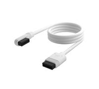 Corsair iCUE LINK - Cavo sottile, 1 x 600 mm, dritto/sottile, 90°, colore: Bianco