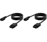 Corsair iCUE LINK Sottile Cavo - 600 mm Diritto/Sottile 90° - Nero (Confezione da 2)