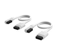 Cavo Corsair iCUE LINK 2x 200 mm con connettori diritti/sottili 90° Bianco
