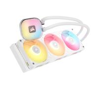 CORSAIR iCUE LINK TITAN II 360mm RX RGB Raffreddamento CPU AIO - Bianco | Dissipatore a Liquido per CPU, Ottimizzato per AMD AM5, Intel LGA 1954/1851/1700, Pompa FlowDrive Gen 2, System Hub incluso